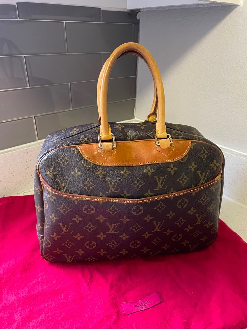 Louis Vuitton Monogram Satchel - Brown & Tan